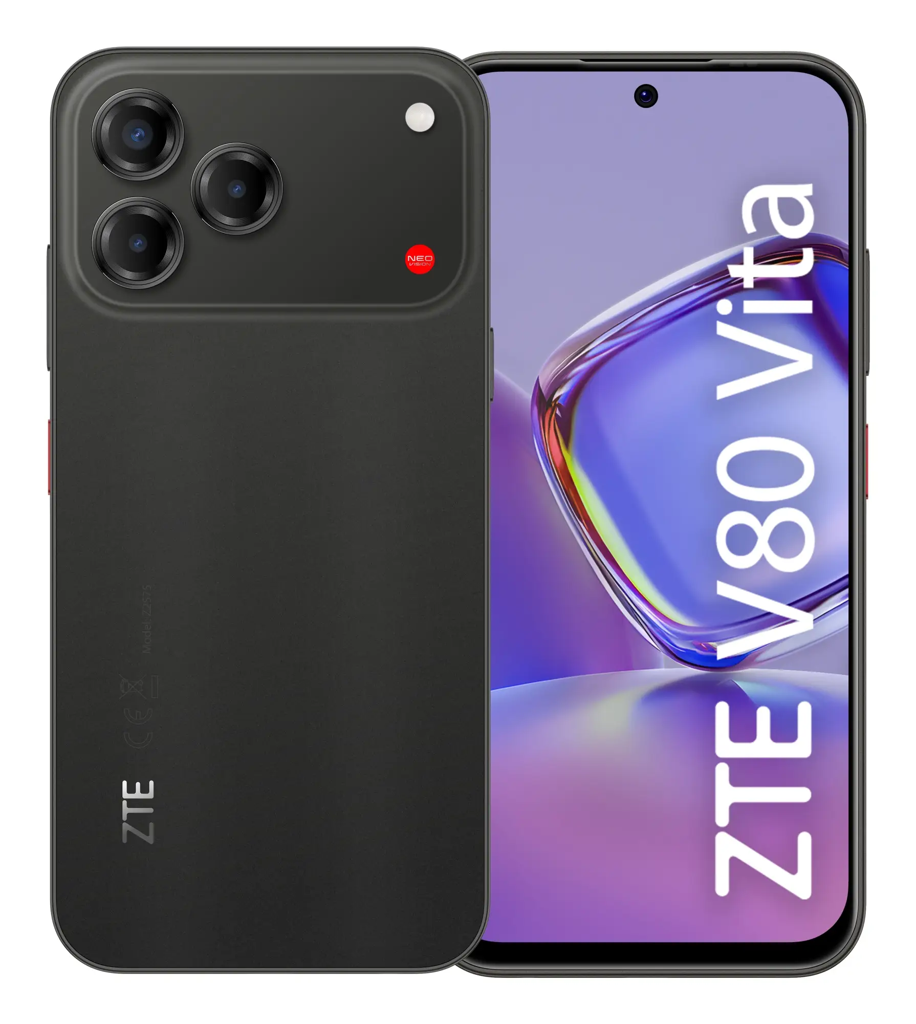 V80VITA256BLK smartphones 17,1 cm (6.75") Ranura híbrida Dual SIM Android 16.0 4G USB Tipo C 4 GB 256 GB 5000 mAh Negro
