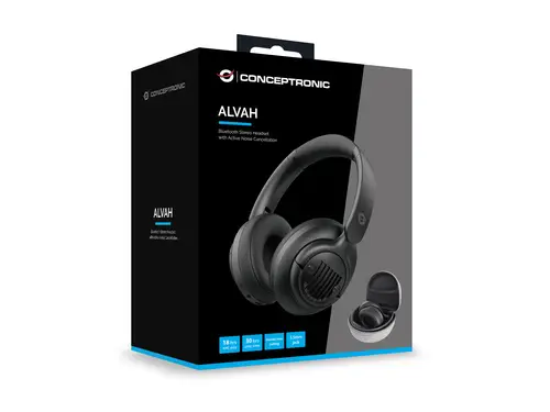 ALVAH02B auricular y casco Auriculares Inalámbrico y alámbrico Diadema Llamadas/Música Bluetooth Negro - Imagen 5