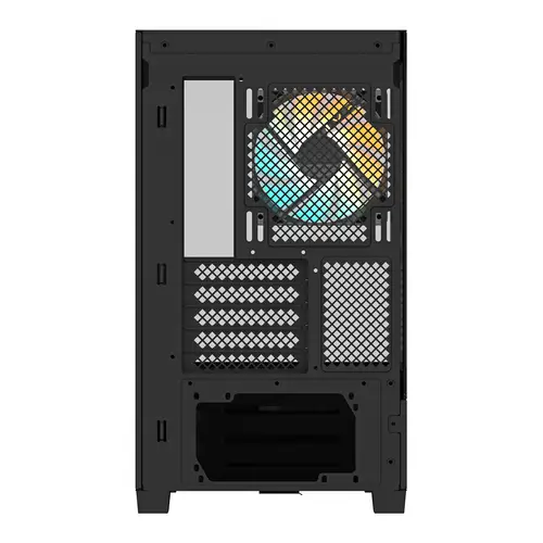 C201 PANORAMIC Caja de PC  Torre Media, m-ATX, soporte para radiador de 360 mm, 3 ventiladores preinstalados, USB 3.0, compatible con RGB Fusion - Imagen 5