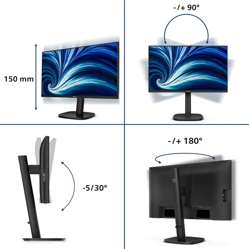 3000 series 24B2N3200J/00 pantalla para PC 60,5 cm (23.8") 1920 x 1080 Pixeles Full HD LCD Negro - Imagen 4