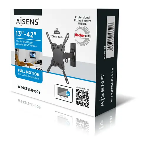WT42TSLE-009 soporte para TV 106,7 cm (42") Negro - Imagen 7