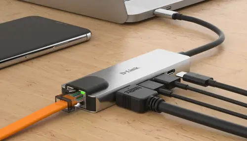 DUB-M520 base para portátil y replicador de puertos Alámbrico Thunderbolt 3 Aluminio - Imagen 4