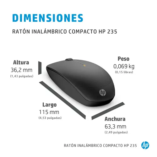 Ratón inalámbrico compacto 235 - Imagen 4