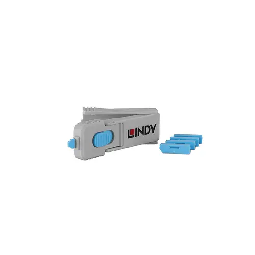 40324 bloqueador de puerto Bloqueador de puerto + clave DisplayPort Azul Acrilonitrilo butadieno estireno (ABS) 5 pieza(s) - Imagen 1
