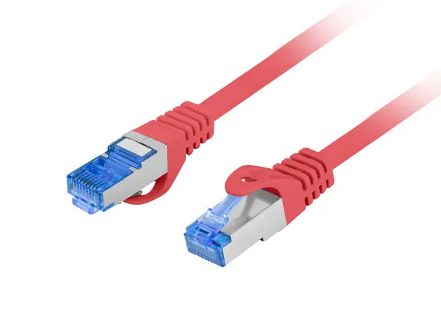 PCF6A-10CC-0025-R cable de red Rojo 0,25 m Cat6a S/FTP (S-STP)