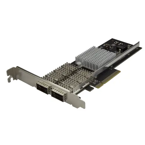 Tarjeta de Red QSFP+ 40G 2 Puertos - Adaptador Convergente QSFP+ Abierto Intel XL710 - NIC PCIe 40 Gigabit Ethernet - Tarjeta LAN Fibra Óptica - Dell PowerEdge HPE ProLiant - Imagen 1