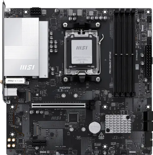 PRO B840M-P WIFI6E placa base AMD B840 Zócalo AM5 micro ATX - Imagen 1