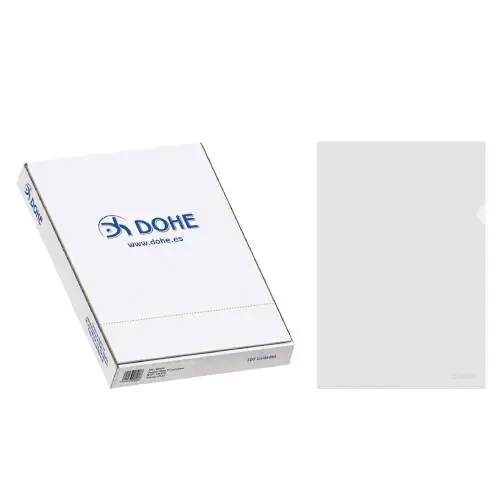 CAJA 100 DOSSIERES UÑERO BASIC CRISTAL FOLIO 225X330 100 U DOHE ..
