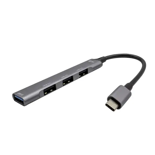 Metal USB-C HUB 1x USB 3.0 + 3x USB 2.0 - Imagen 1