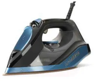 BXIR2801E Plancha vapor-seco Suela de cerámica 2800 W Negro, Azul