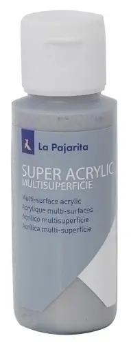 PINTURA ACRIL.PAJARITA 60 ml PLATA A-50 - Pack de 6 unidades