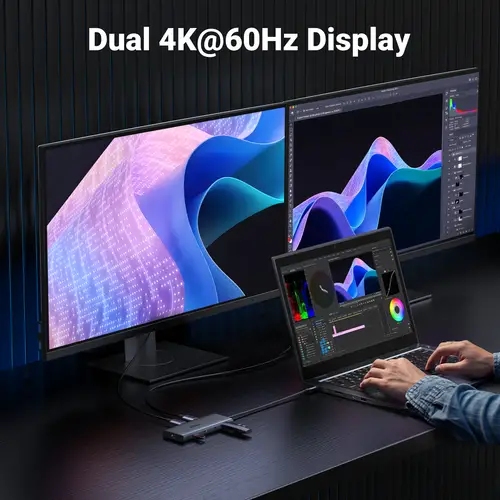 REVODOK PRO 10 10IN1 HDMI DOCK Gris - Imagen 4