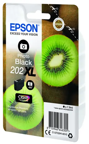 Kiwi Singlepack Photo Black 202XL Claria Premium Ink - Imagen 3