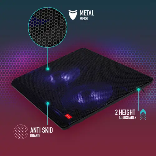 Jetstand almohadilla fría 39,6 cm (15.6") 1000 RPM Negro - Imagen 3