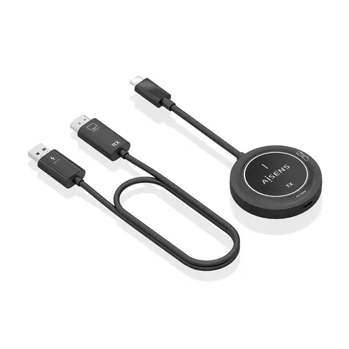 USB-C A HDMI Inalambrico 1080P 30m + USB-C PD 100W, Negro - Imagen 5