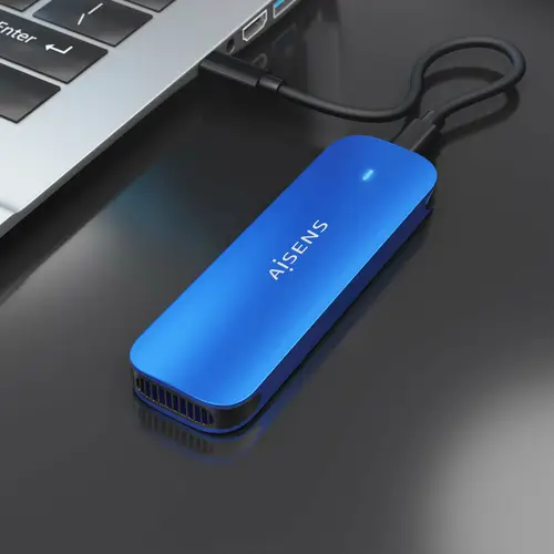 ASM2-026BLU caja para disco duro externo Caja externa para unidad de estado sólido (SSD) Azul M.2 - Imagen 4