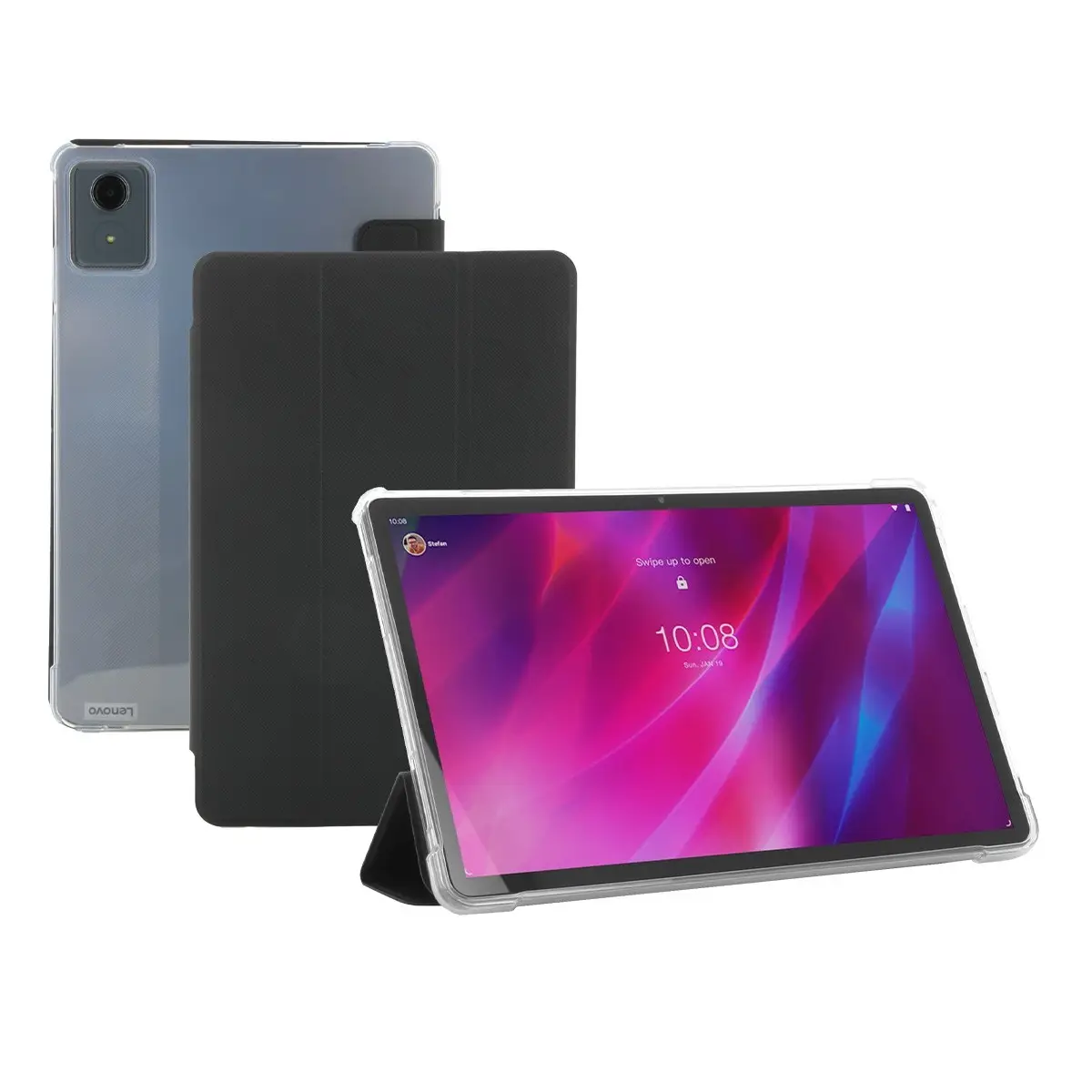 060016 funda para tablet 27,9 cm (11") Negro, Transparente
