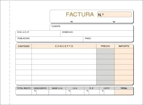 TALONARIO FACTURAS 8º APDO TRIPLI LOAN