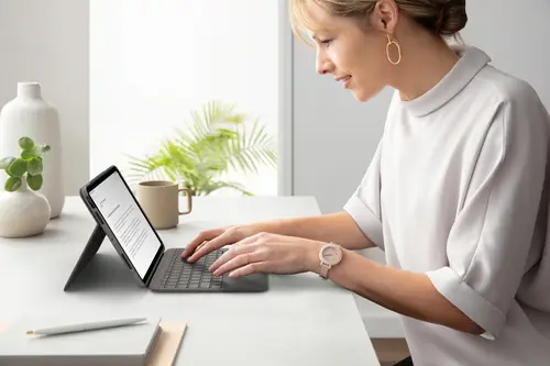 Folio Touch AZERTY Francés Smart Connector Gris - Imagen 15