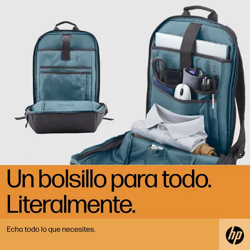 Mochila para portátil Travel de 15,6 pulgadas y 18 litros, color gris - Imagen 7