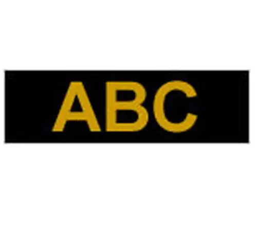 Gloss Laminated Labelling Tape - 24mm, Gold/Black cinta para impresora de etiquetas TZ - Imagen 1