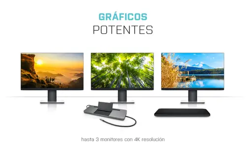 Metal SB-C Ergonomic 4K 3x Display Docking Station with Power Delivery 85 W + Universal Charger 100 W - Imagen 12