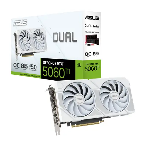 Dual -RTX5060TI-O8G-WHITE NVIDIA GeForce RTX 5060 Ti 8 GB GDDR7 - Imagen 14