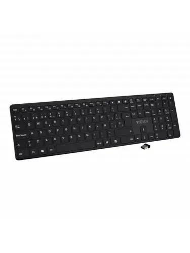 Teclado Bluetooth KW550ESBT de 2,4 GHz, modo dual, QWERTY español: negro - Imagen 3