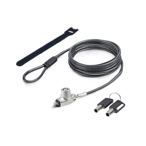 Cable de Seguridad Delgado para Portátil Compatible con Noble Wedge® de 1,5m - Cable Antirrobo para Portátil con Candado de de Llave - Cable Resistente a los Cortes - Imagen 10