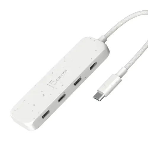 ECO-FRIENDLY USB-C TO 4-PORT PERP TYPE-C GEN 2 HUB