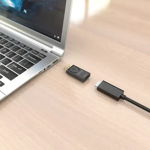 Conversor Displayport A HDMI 4K@30Hz, DP/M-HDMI/H, Negro - Imagen 6