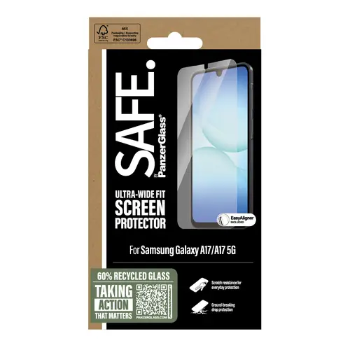 SAFE. by ® Screen Protector Samsung Galaxy A17 | A17 5G | Ultra-Wide Fit w. EasyAligner Protector de pantalla 1 pieza(s) - Imagen 3