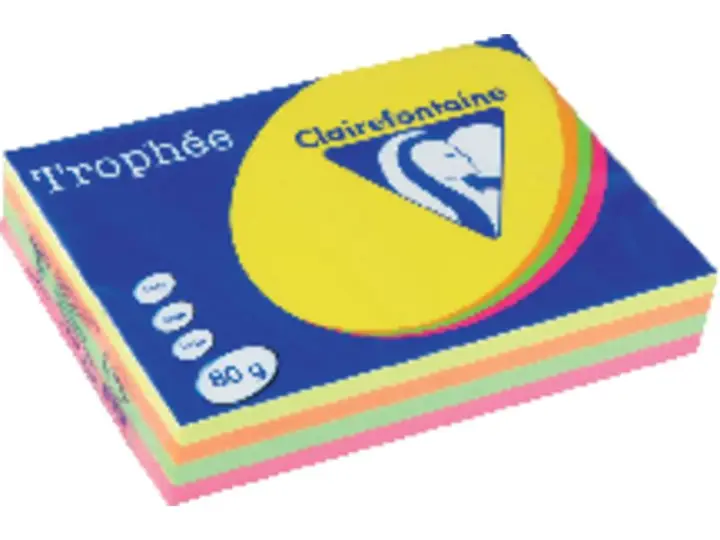 CLF P.500H COL.FLUOR A4 80G.STD 1705P