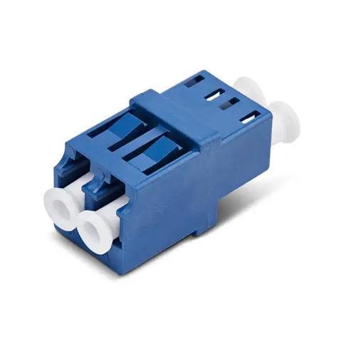 Acoplador de Fibra Óptica LC a LC Monomodo Dúplex - Acoplador de Fibra LC/UPC Monomodo para Panel de Parcheo - Acoplador Monomodo de Fibra LC - Imagen 1