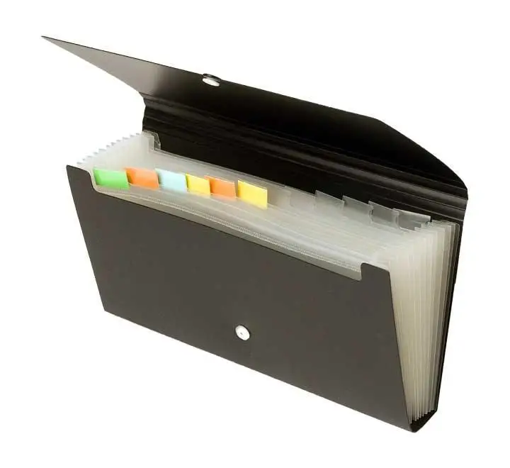 CLASIF CHEQUERA OFFICE BOX RECIBOS 12SEP. NEGRO - Pack de 5 unidades