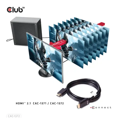 Ultra High Speed HDMI 4K120Hz, 8K60Hz Certified Cable 48Gbps M/M 2 m / 6.56 ft - Imagen 9