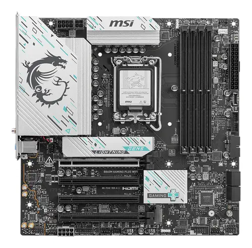 B860M GAMING PLUS WIFI placa base Intel B860 LGA 1851 (Socket V1) micro ATX - Imagen 2