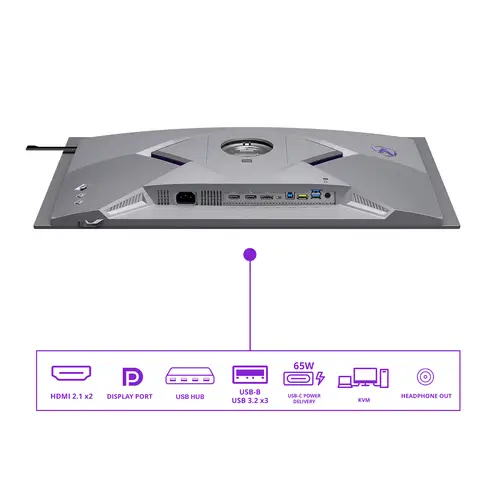 AGON PRO AGP277QKDC pantalla para PC 67,3 cm (26.5") 2560 x 1440 Pixeles Quad HD OLED Gris - Imagen 4