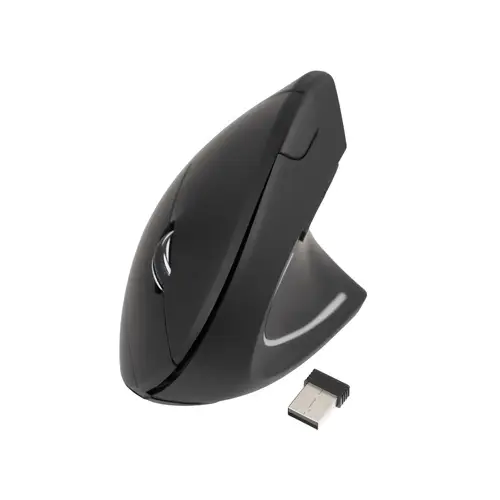 Ratón Inalámbrico Ergonómico Vertical 3200 DPI, 6 botones, Negro - Imagen 1