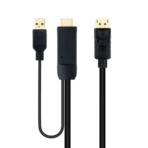 Cable Conversor HDMI 2.0 a DisplayPort V1.2, 1.8 m, Negro - Imagen 2