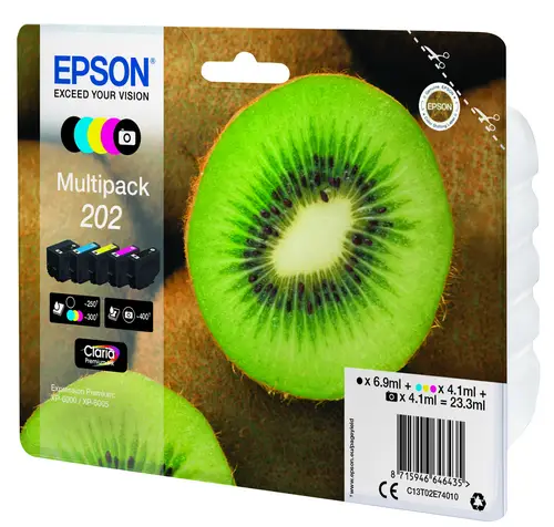 Kiwi Multipack 5-colours 202 Claria Premium Ink - Imagen 3