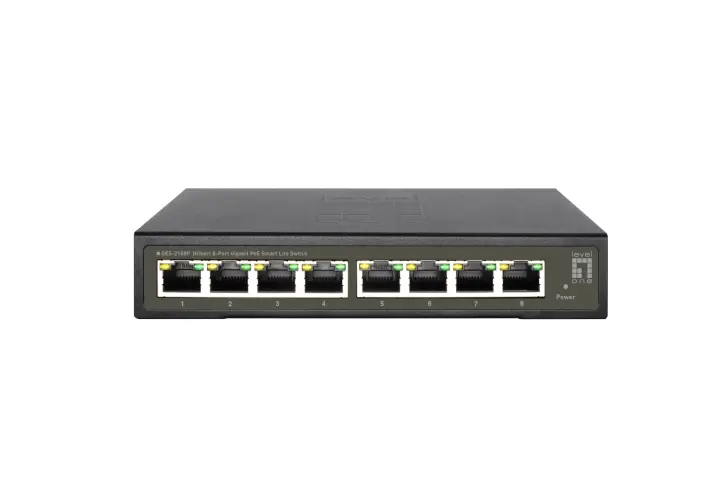 GES-2108P switch Gestionado L2 Gigabit Ethernet (10/100/1000) Energía sobre Ethernet (PoE) Negro