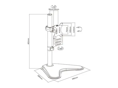 Soporte articulado de sobremesa para monitor de 13"-32 - Imagen 13