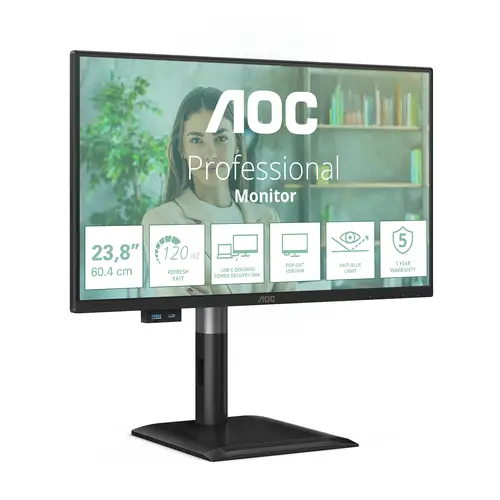 24P4CV pantalla para PC 60,5 cm (23.8") 1920 x 1080 Pixeles Full HD LED Negro - Imagen 2
