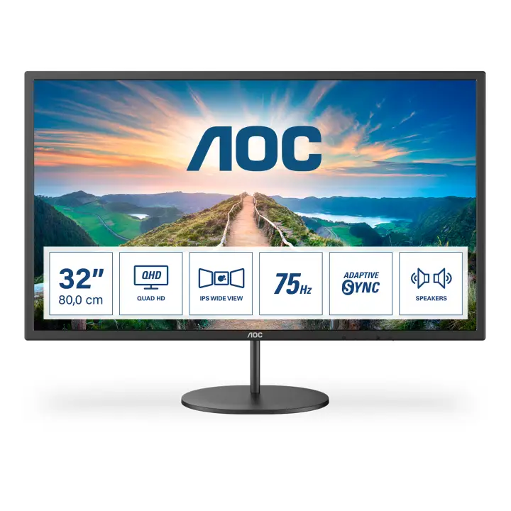 V4 Q32V4 pantalla para PC 80 cm (31.5") 2560 x 1440 Pixeles 2K Ultra HD LED Negro