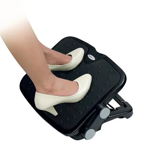 Descansapiés Ajustable para Debajo del Escritorio o Mesa - Descansapiés Ergonómico de Ángulo y Altura Ajustable - Imagen 2