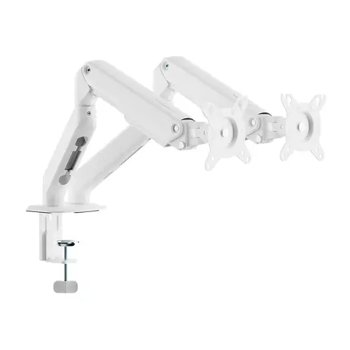 Soporte de Mesa Eco Contrapeso Giratorio e Inclinable para Monitor/TV 9kg (3 PIVOTES, 2 BRAZOS) de 17-32, Blanco - Imagen 2