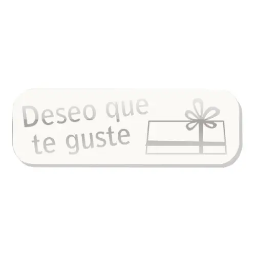 ETIQ.REG. R.250 DESEO QUE TE GUSTE BLANC