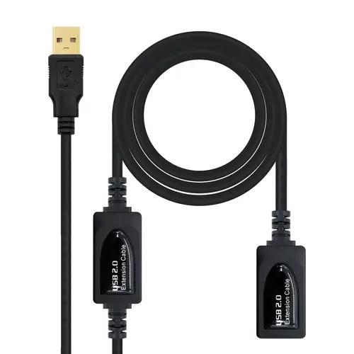 CABLE USB 2.0 PROLONGADOR CON AMPLIFICADOR, TIPO A/M-A/H, 10 M - Imagen 3