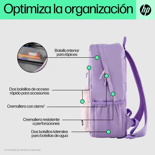 Mochila Campus lavanda - Imagen 3